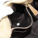 Miu Miu Hand Bag Leather 2way Beige Gold Auth 127861-22