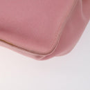 PRADA Shoulder Bag Canvas Pink Silver Auth 127866-16