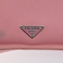 PRADA Shoulder Bag Canvas Pink Silver Auth 127866-18