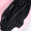 PRADA Shoulder Bag Canvas Pink Silver Auth 127866-10