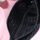 PRADA Shoulder Bag Canvas Pink Silver Auth 127866-22
