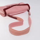 PRADA Shoulder Bag Canvas Pink Silver Auth 127866-7