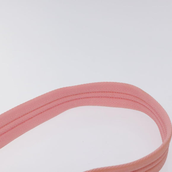 PRADA Shoulder Bag Canvas Pink Silver Auth 127866