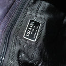 PRADA Tote Bag Nylon Navy Silver Auth 127867-18