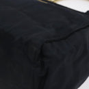 PRADA Hand Bag Nylon Black Gold Auth 127868-9