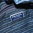PRADA Hand Bag Nylon Black Gold Auth 127868-18
