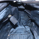 PRADA Hand Bag Nylon Black Gold Auth 127868-18