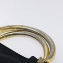 PRADA Hand Bag Nylon Black Gold Auth 127868-8