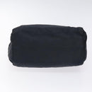 PRADA Hand Bag Nylon Black Gold Auth 127868-9