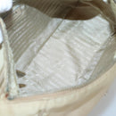 PRADA Hand Bag Nylon Beige Silver Auth 127869-17