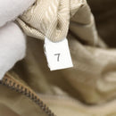 PRADA Hand Bag Nylon Beige Silver Auth 127869-21