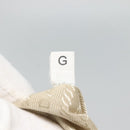 PRADA Hand Bag Nylon Beige Silver Auth 127869-22