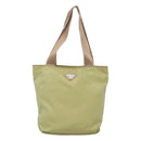 PRADA Tote Bag Nylon Light green Auth 127872-13