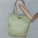 PRADA Tote Bag Nylon Light green Auth 127872-23