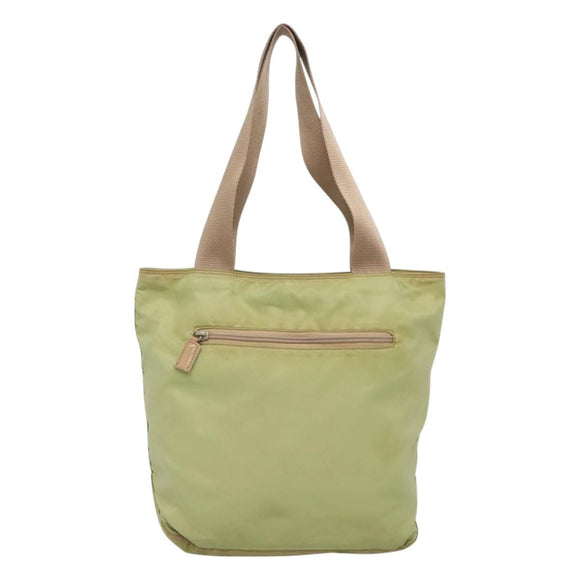 PRADA Tote Bag Nylon Light green Auth 127872