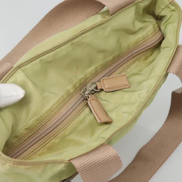 PRADA Tote Bag Nylon Light green Auth 127872