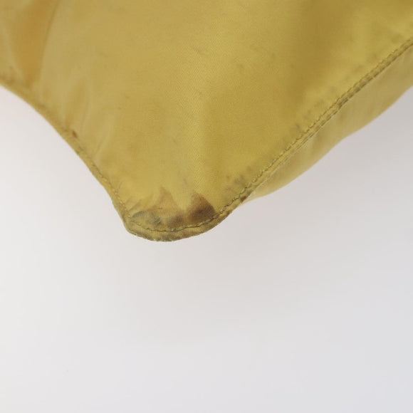 PRADA Shoulder Bag Nylon Yellow Auth 127873