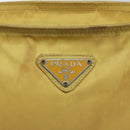 PRADA Shoulder Bag Nylon Yellow Auth 127873-17