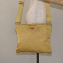 PRADA Shoulder Bag Nylon Yellow Auth 127873-21