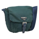 PRADA Shoulder Bag Nylon Green Auth 127874-1