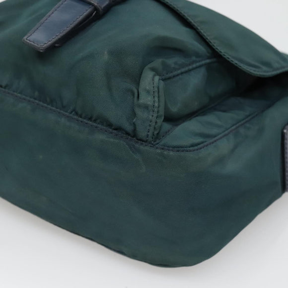 PRADA Shoulder Bag Nylon Green Auth 127874