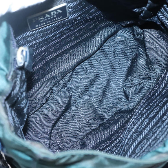 PRADA Shoulder Bag Nylon Green Auth 127874