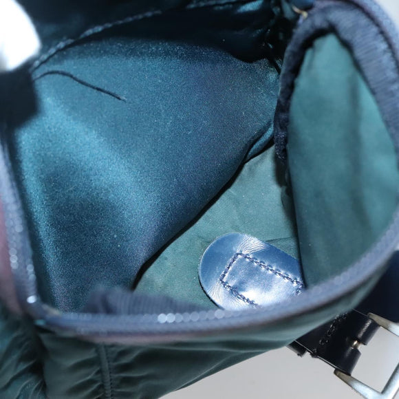 PRADA Shoulder Bag Nylon Green Auth 127874