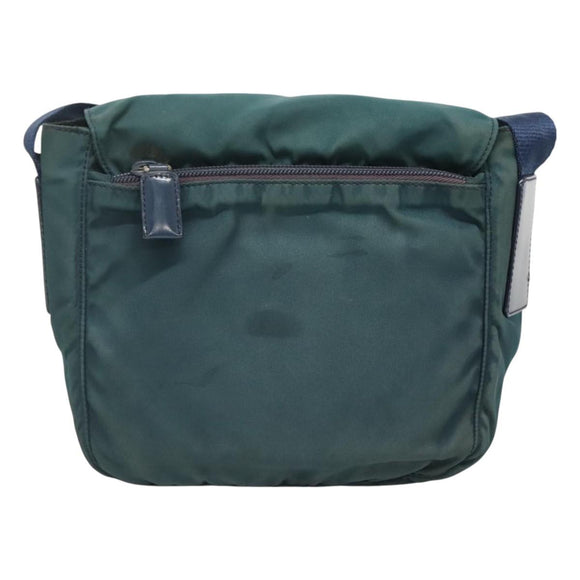 PRADA Shoulder Bag Nylon Green Auth 127874