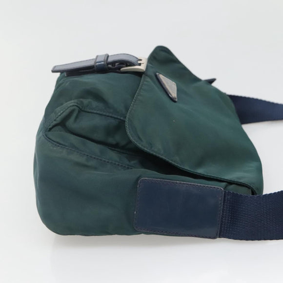 PRADA Shoulder Bag Nylon Green Auth 127874