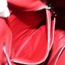 PRADA Shoulder Bag Leather Blue Silver Auth 127875V-24