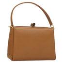 GUCCI Bamboo Hand Bag Leather Brown Gold 000 26 0175 Auth 127876-1