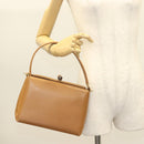 GUCCI Bamboo Hand Bag Leather Brown Gold 000 26 0175 Auth 127876-26