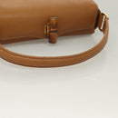 GUCCI Bamboo Hand Bag Leather Brown Gold 000 26 0175 Auth 127876-7