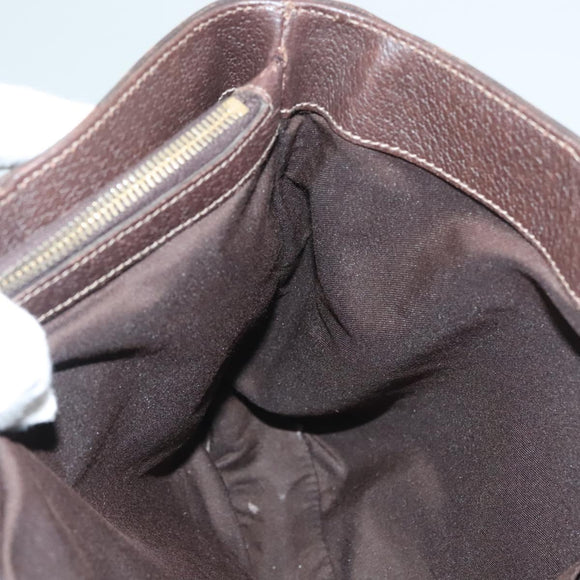 GUCCI GG Canvas Hand Bag Gold Beige 170004 Auth 127879