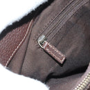 GUCCI GG Canvas Hand Bag Gold Beige 170004 Auth 127879-23