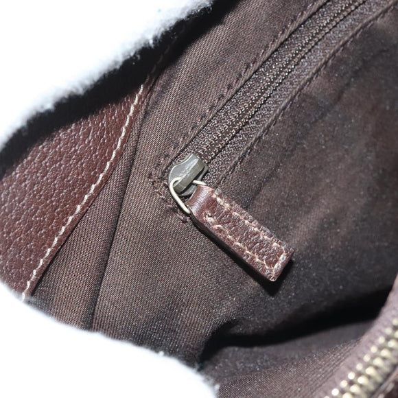 GUCCI GG Canvas Hand Bag Gold Beige 170004 Auth 127879