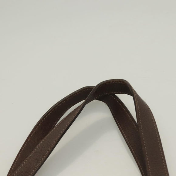 GUCCI GG Canvas Hand Bag Gold Beige 170004 Auth 127879