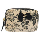 GUCCI Pouch Canvas Beige Gold 442690 Auth 127880-1