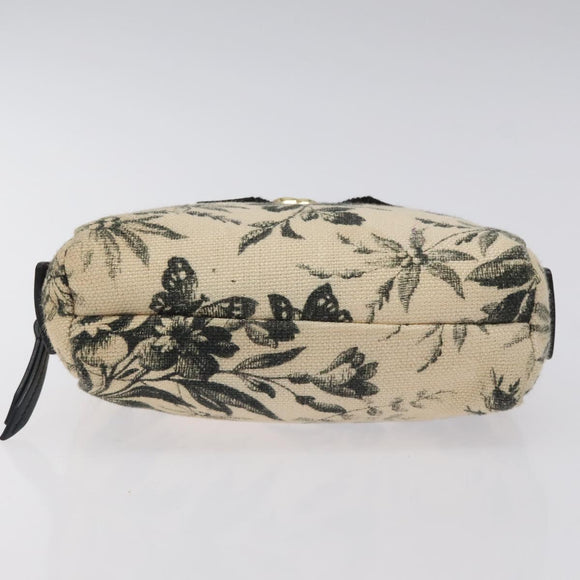 GUCCI Pouch Canvas Beige Gold 442690 Auth 127880