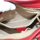 GUCCI GG Canvas Hand Bag 2way Red Beige 449241 Auth 127881V-21