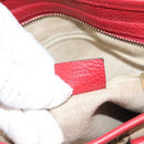 GUCCI GG Canvas Hand Bag 2way Red Beige 449241 Auth 127881V-22