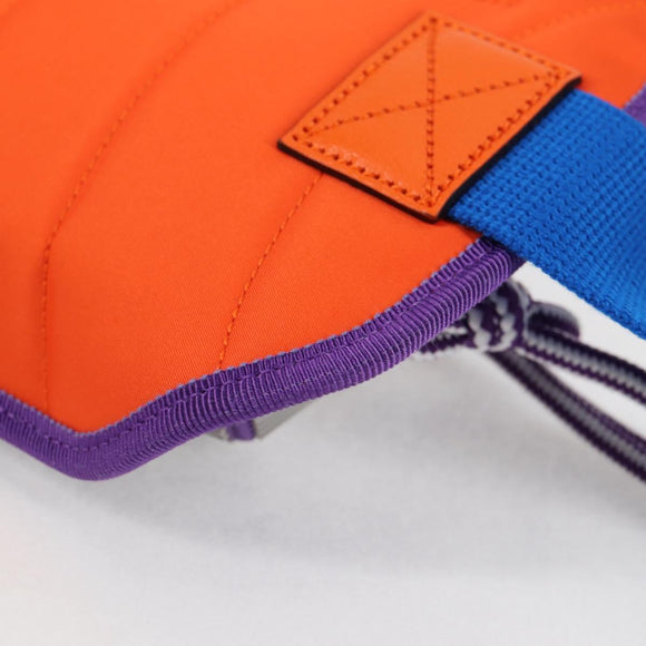 GUCCI Waist bag Nylon Silver Purple 752102 Auth 127885M