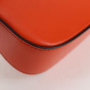 GUCCI Sherry Line Shoulder Bag Leather Orange Red Navy 726863 Auth 127887M-17