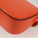 GUCCI Sherry Line Shoulder Bag Leather Orange Red Navy 726863 Auth 127887M-18