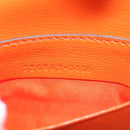 GUCCI Sherry Line Shoulder Bag Leather Orange Red Navy 726863 Auth 127887M-11