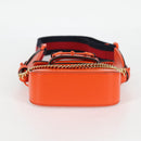 GUCCI Sherry Line Umhängetasche Leder Orangerot Navy 726863 Auth 127887M-5