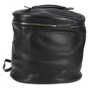 BALENCIAGA Shoulder Bag Leather Black Auth 127888V-1