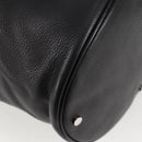 BALENCIAGA Shoulder Bag Leather Black Auth 127888V-15