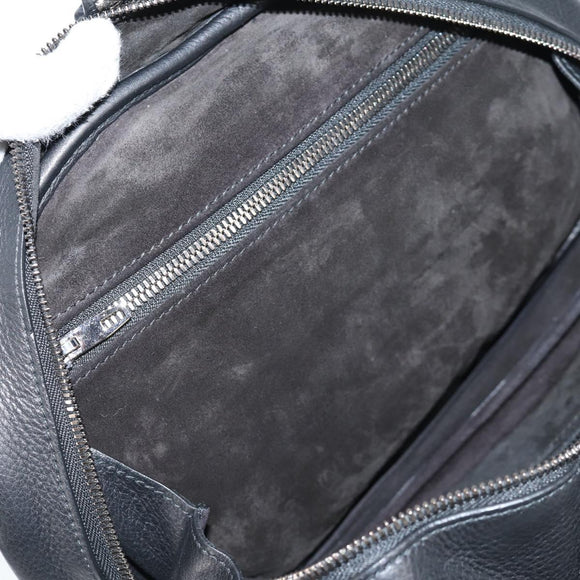 BALENCIAGA Shoulder Bag Leather Black Auth 127888V