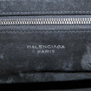 BALENCIAGA Shoulder Bag Leather Black Auth 127888V-22